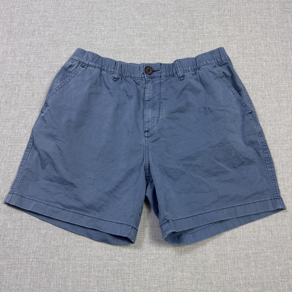 Chubbies Chino Shorts Mens M Blue Cotton Spandex Canvas Regular Fit 5.5" Inseam